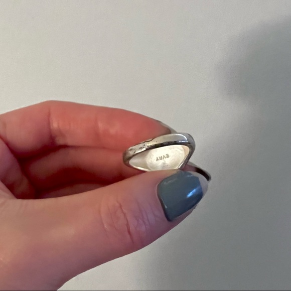 EVRY JEWELS YIN YANG "YOU COMPLETE ME" SILVER-PLATED SIGNET RING - Picture 9 of 13